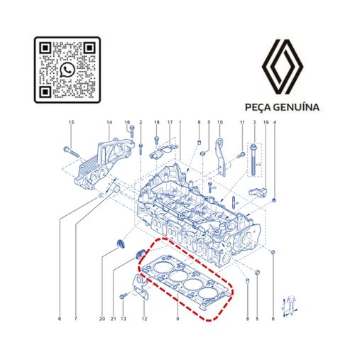 RN 49283R 110449283R JUNTA DO CABE€OTE MOT M9T 2.3 MASTER 22...ORIG - 4